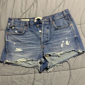 Universal Thread Blue Distressed Jean Shorts